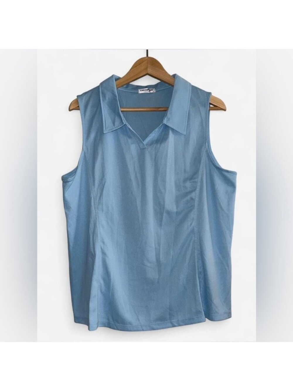 Women's Blue Sleeveless Top